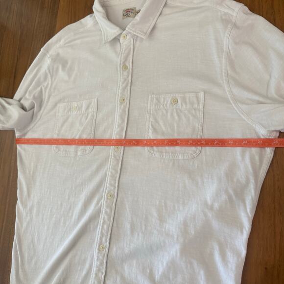 Faherty Knit Seasons Shirt Size XXL Soft Cotton White Button Down Long Sleeve - Picture 6 of 14
